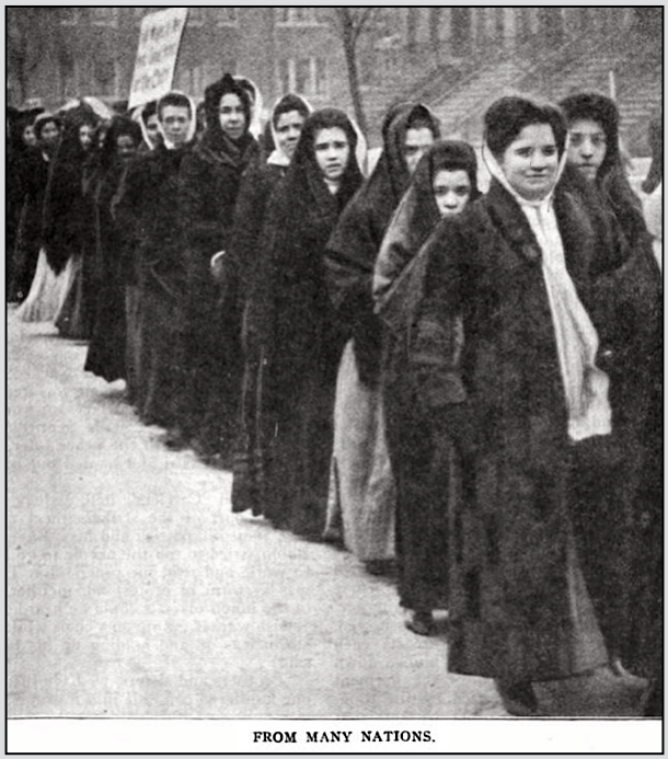 Chg Garment Workers Strike, From Many Nations, ISR p392, Jan 1911