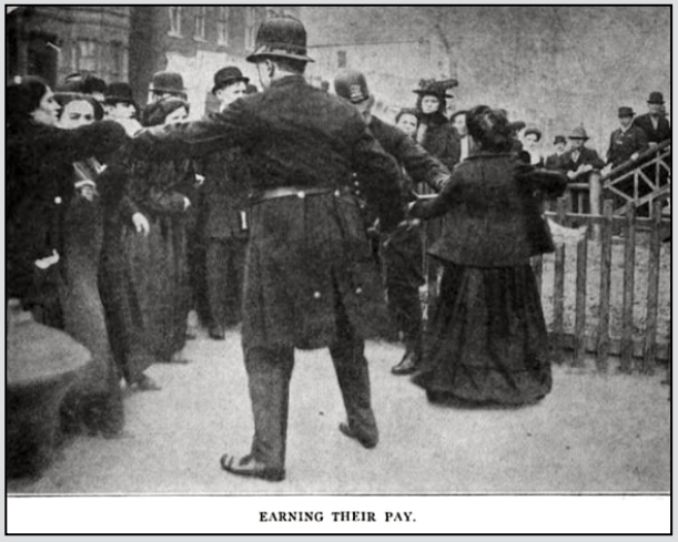 Chg Garment Workers Strike, Police Earn Pay, ISR p387, Jan 1911