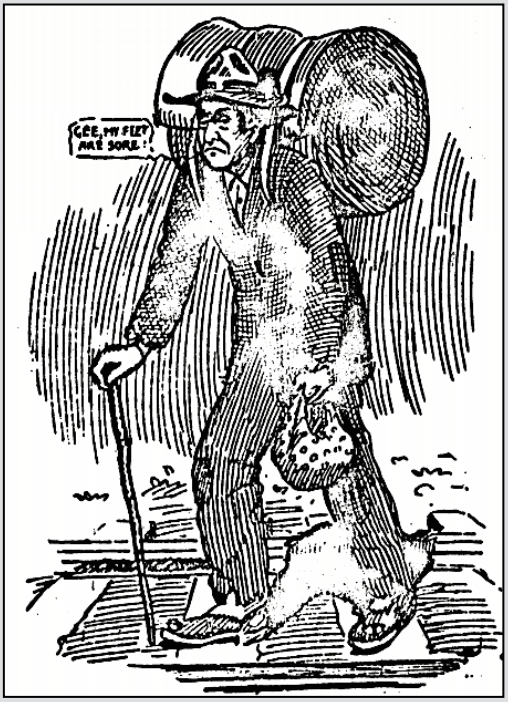 Joe Hill Cartoon, Two Victims of Society, Detail 1, IW p1, Jan 26, 1911