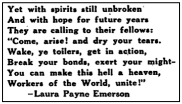 Quote Laura Payne Emerson Make This Hell a Heaven, Ind Pnr p12, Mar 1921