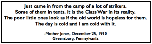 Quote Mother Jones, Greensburg PA Cmas 1910, Steel 2, p83