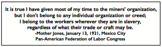 Quote Mother Jones PAFL Congress, p72, Jan 13, 1921