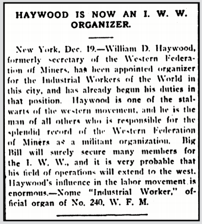 BBH, IWW Organizer, IW p4, Feb 16, 1911
