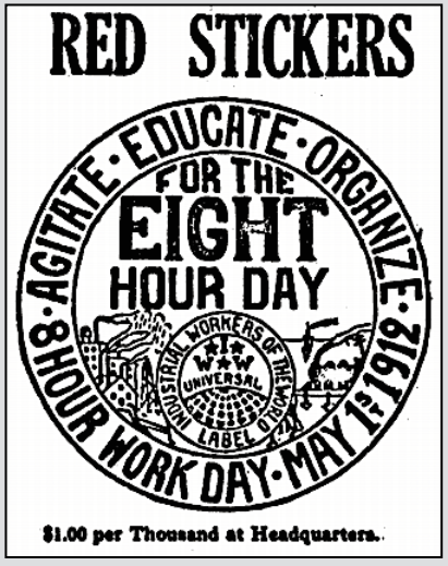 IWW Red Stickers, IW p2, Feb 16, 1911