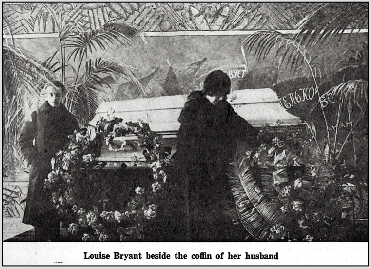 John Reed, Louise Bryant at Coffin, Lbtr p13, Feb 1921