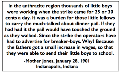 Quote Mother Jones re School for Little Breaker Boys, Ipl Ns p3, Jan 29, 1901
