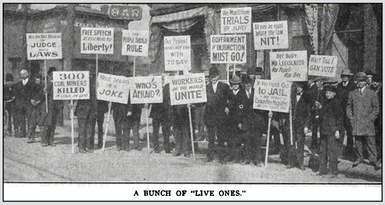 Denver Protest ag Jdg Whitford, for Imprisoned Miners, ISR p526, Mar 1911