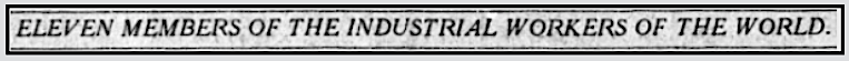 Fresno FSF, IWW Eleven Members, SF Call p1, Mar 2, 1911