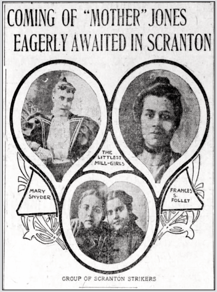 Mother Jones n Silk Strikers of Scranton, Phl Tx p4, Feb 18, 1901