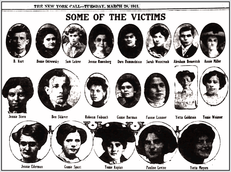 Triangle Fire, 20 Victims, NY Cl p2, Mar 28, 1911