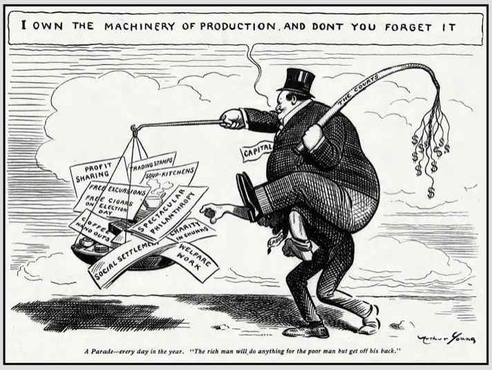 Capital Owns Means on Labors Back, Art Young, Cmg Ntn p16, Apr 15, 1911