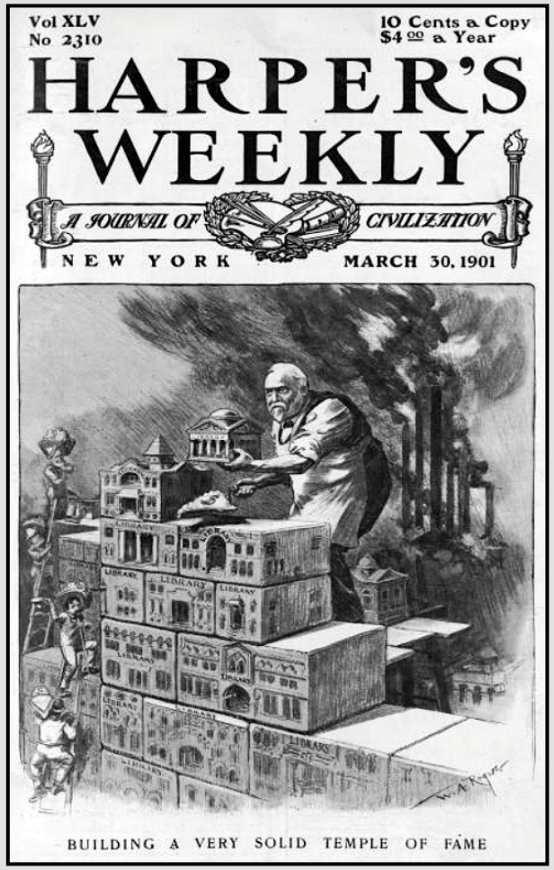 Carnegie Libraries, Harpers Weekly Cv, Mar 30, 1901