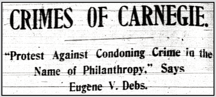 EVD HdLn Crimes of Carnegie, MO Sc p2, Apr 13, 1901
