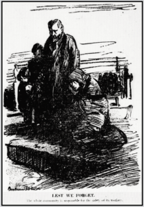 Triangle Fire, Family with Coffin, NY Tb p1, Mar 31, 1911