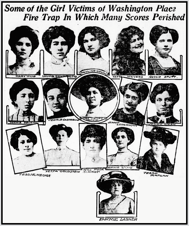 Triangle Fire, Some Girl Victims, NY Eve Wld p3, Mar 27, 1911