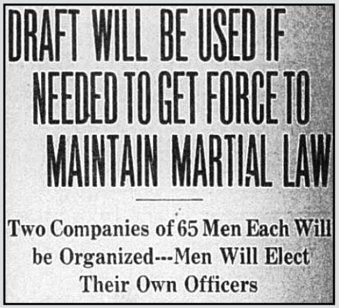 Draft Army for Mingo County, W Vgn p1, June 28, 1921