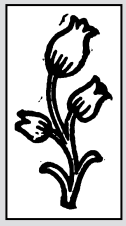 Flower doodle graphic, ISR p824, June 1901