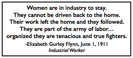 Quote EGF Organize Women, IW p4, June 1, 1911