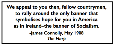 Quote James Connolly, Banner of Socialism, The Harp, May 1908