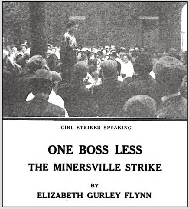 EGF re Minersville Girls Strike, Part I, ISR p8, July 1911