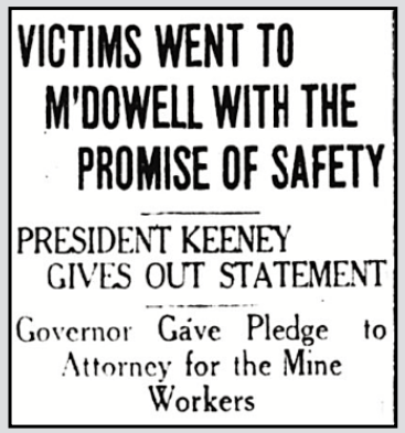 Frank Keeney Statement re Promise of Safety for Sid and Ed, Wlg Int, p1, Aug 2, 1921