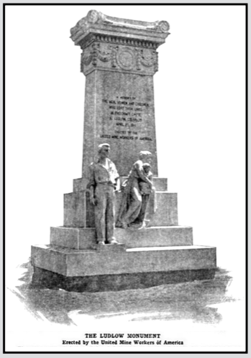 Ludlow Monument ed small, UMWJ -p6, May 16, 1918