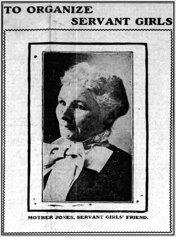 Mother Jones to Orgz Servants Girls, Grt Fls Tb MT p1, June 10, 1901