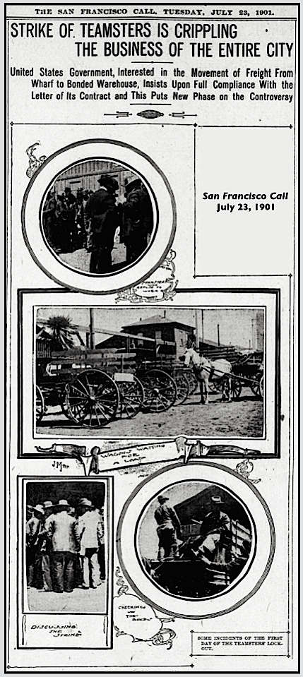 SF Teamsters Strike ag Draymens Ass, SF Call p3, July 23, 1901