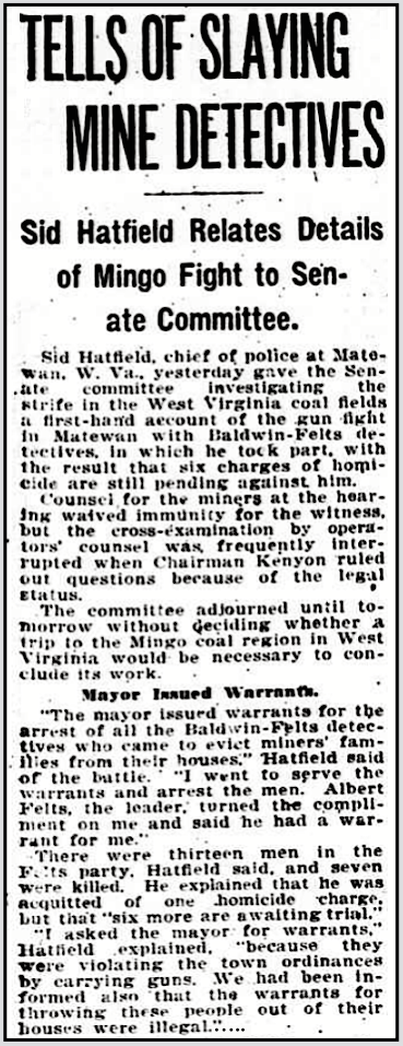 WVCF Sen Com, Testimony Sid Hatfield, WDC Eve Str p7, July 17, 1921