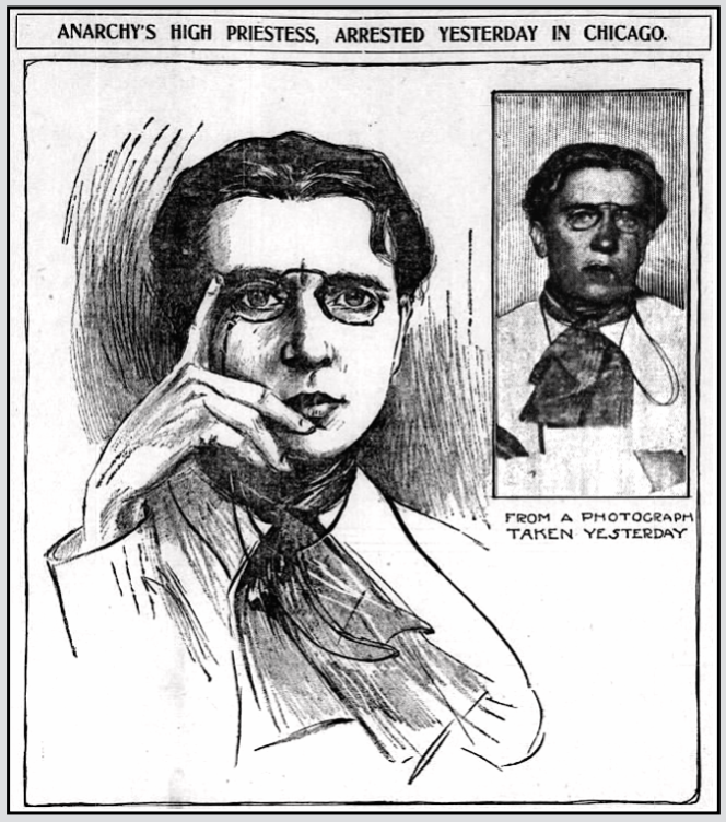 Emma Goldman Arrested Yesterday, Chg Tb p1, Sept 11, 1901