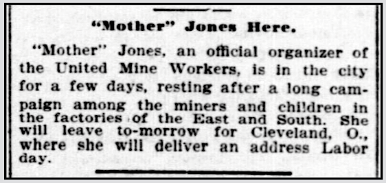 Mother Jones Here, Ipl Jr p3, Aug 30, 1901