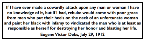 Quote EVD re Jean Jane Keep, Barnes, SPA, July 29, 1912, Constantine V1 p517