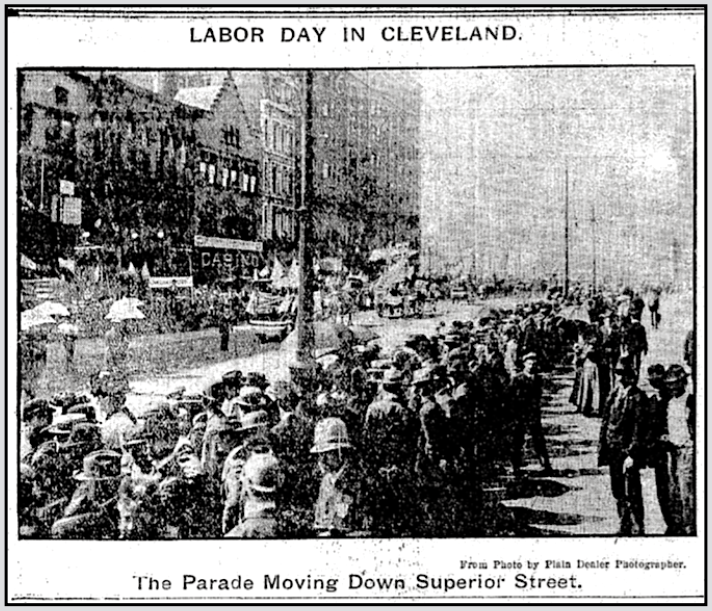 Labor Day in Clv, Clv Pln Dlr p2, Sept 3, 1901
