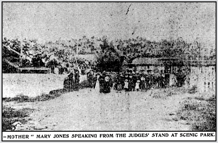 Labor Day in Clv, Mother Jones Scenic Park, Clv Ldr p1, Sept 3, 1901