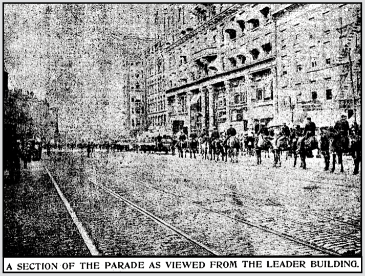 Labor Day in Clv, fr Leader Bldg, Clv Ldr p1, Sept 3, 1901