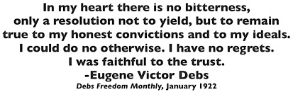 Quote EVD No Bitterness on Release fr Prison Deb Mag Jan 1922 p3
