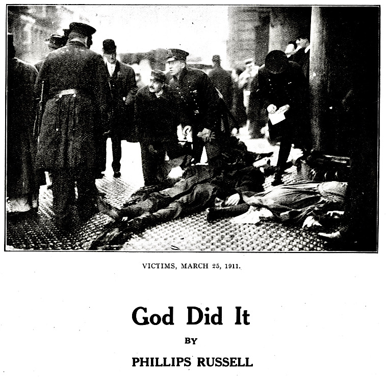 Triangle Fire Trial God Did It by P Russell, ISR p472, Feb 1912