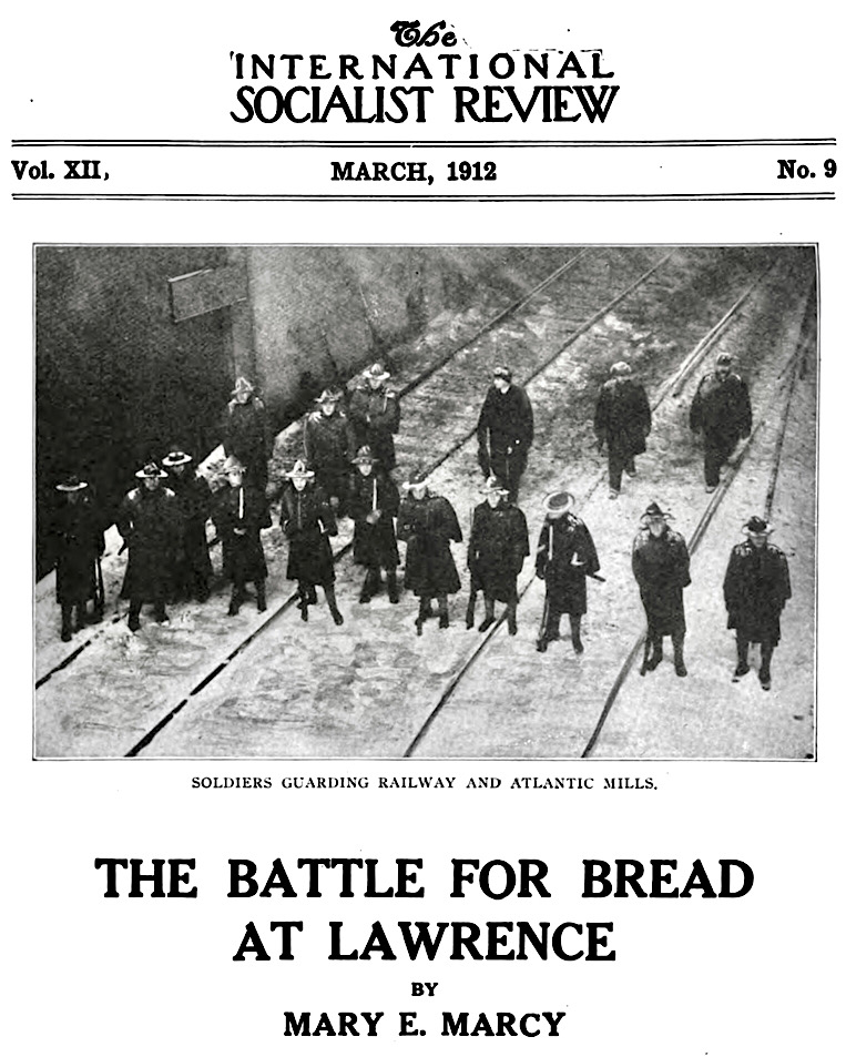 Lawrence Battle for Bread by ME Marcy, ISR p533, March 1912