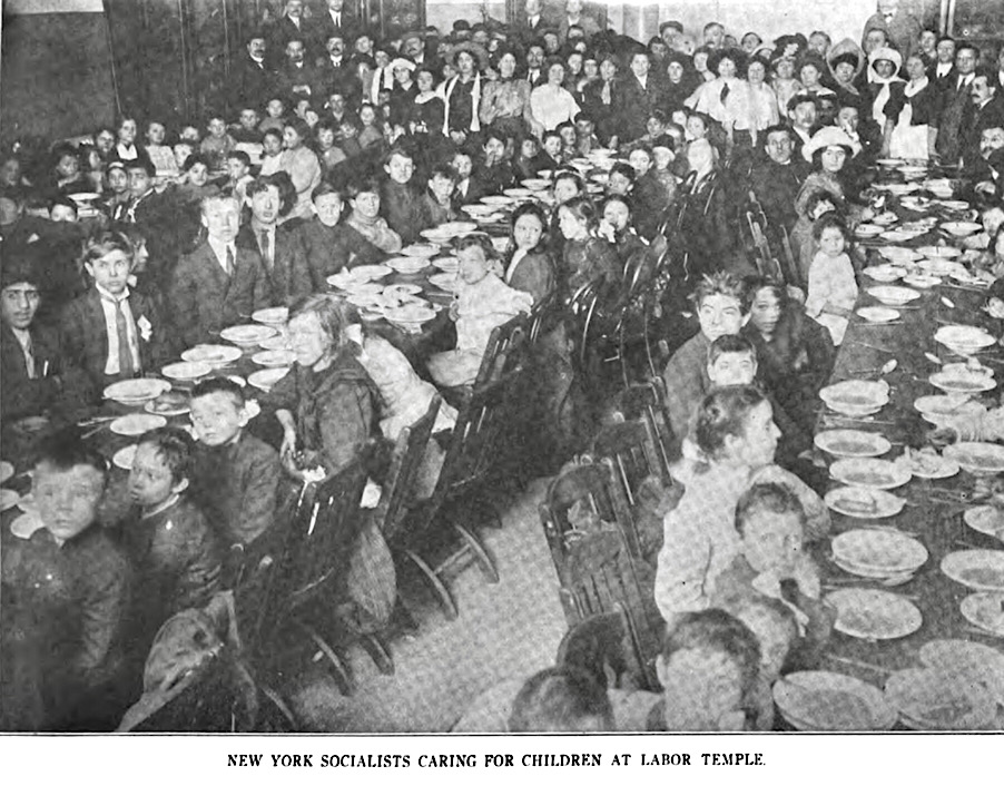 NYC Socialists Care for Lawrence Children at Labor Temple, ISR p544, March 1912