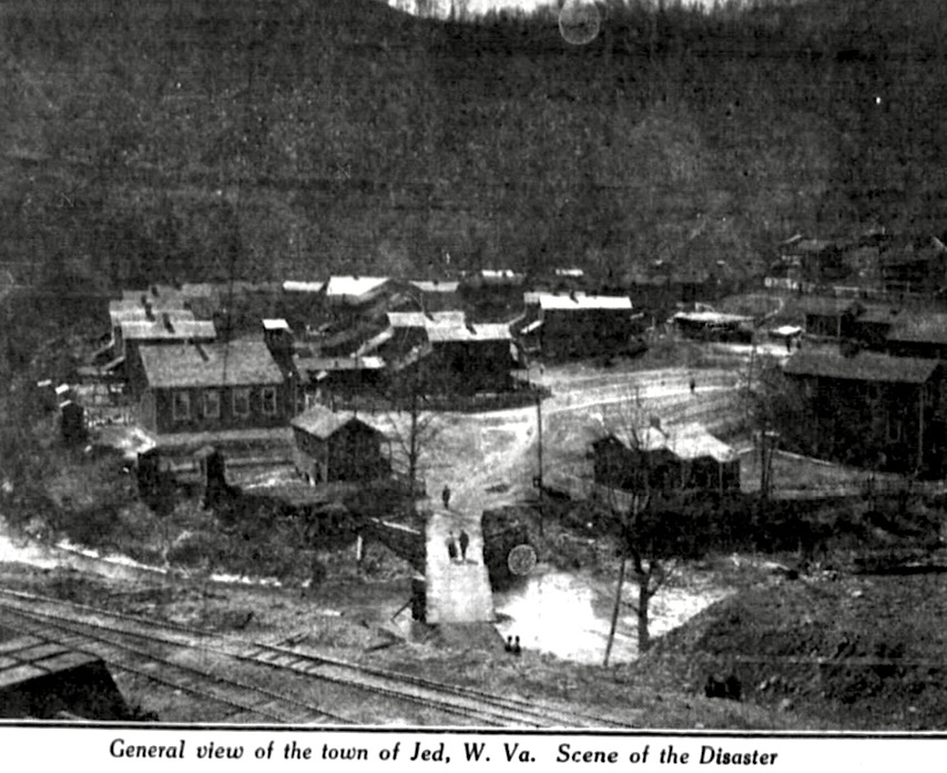 Jed WV Mine Disaster, View of Town, Cmg Ntn p2, Apr 13, 1912