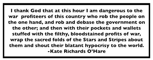 Quote Kate O’Hare re War Profitters, Address to Court, Dec 14, 1917