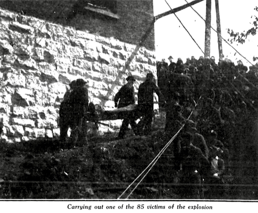 Jed WV Mine Disaster, Carrying Out the Dead, Cmg Ntn p2, Apr 13, 1912