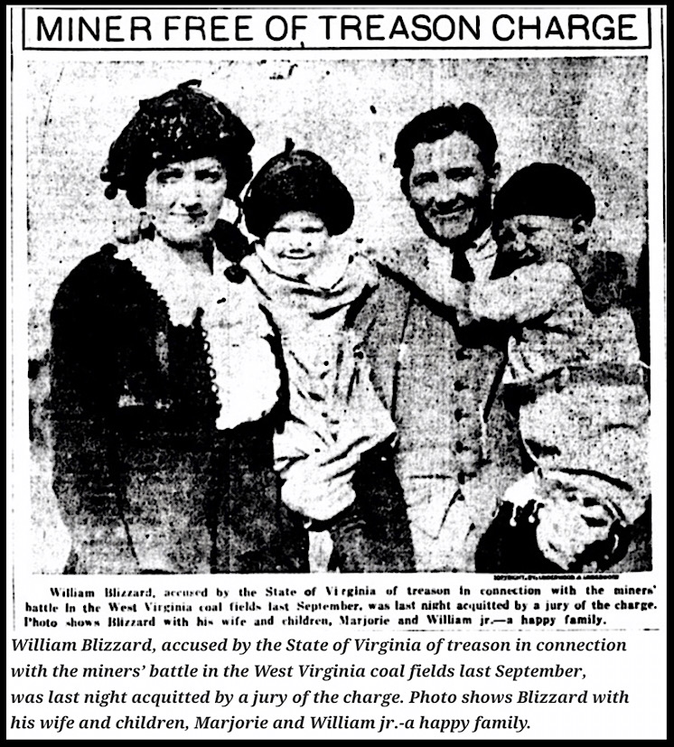 Billy Blizzard w Family, WDC Tx p3, May 28, 1922, w quote