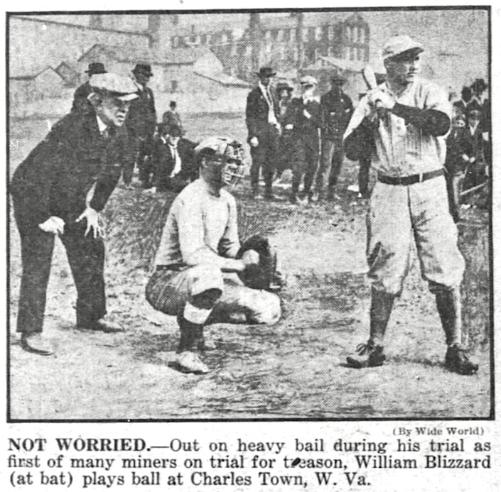 WV Miners Trials, Blizzard at Bat Close Up, NY Dly Ns p24, May 4, 1922