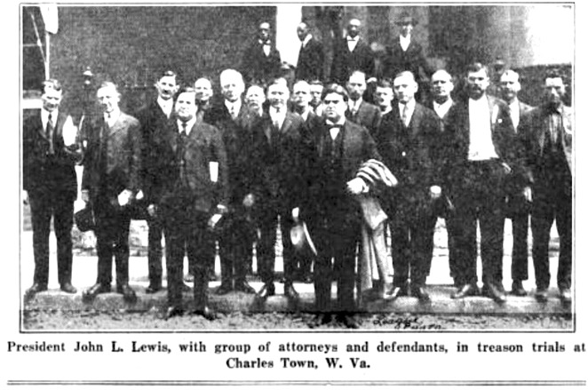 JL Lewis at WV Treason Trial, UMWJ p5, May 15, 1922