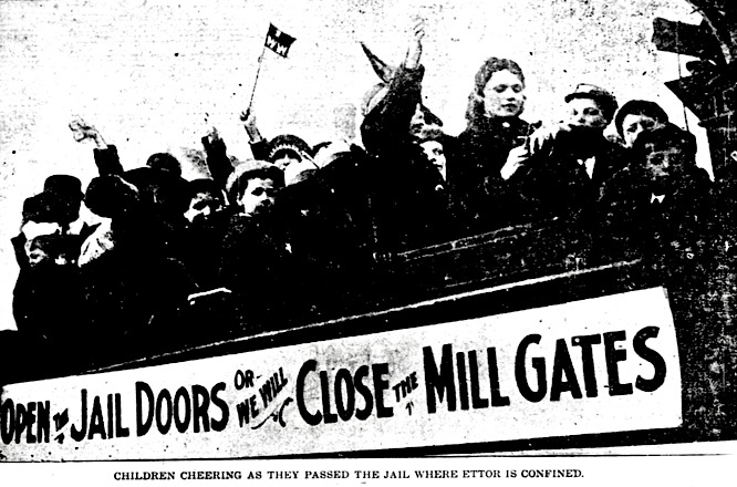 Monster Parade Welcomes Lawrence Children Home, Bst Mrn Glb p1, Mar 31, 1912