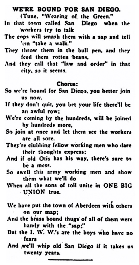 Bound for San Diego, IW p2, May 1, 1912