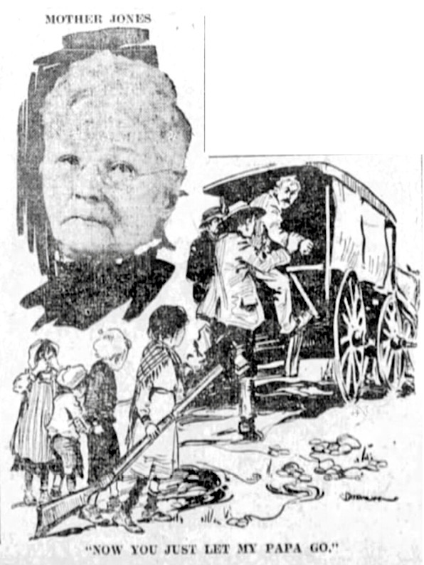 Mother Jones re Let My Papa Go, Cnc Pst 5, Apr 6, 1912