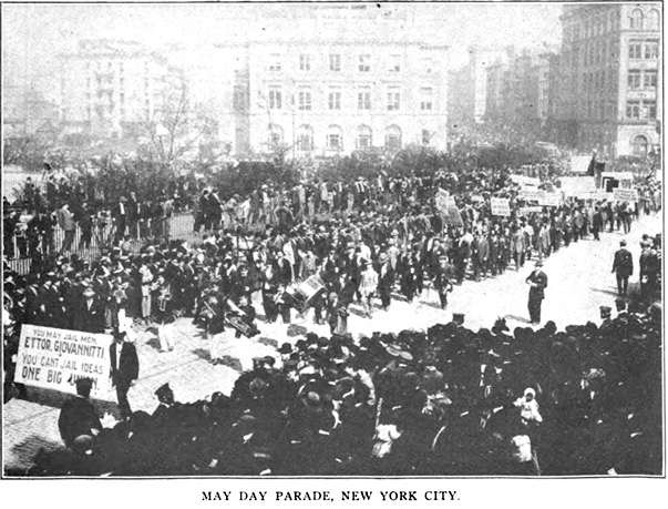 NYC May Day Parade w Banner for Ettor n Giovannitti, ISR p871, June 1912