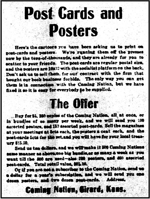 Post Cards n Posters by Ryan Walker, The Offer, AtR p4, Sept 21, 1912